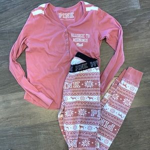Pj’s PINK (Victoria Secret) good condition and washed before shipping
